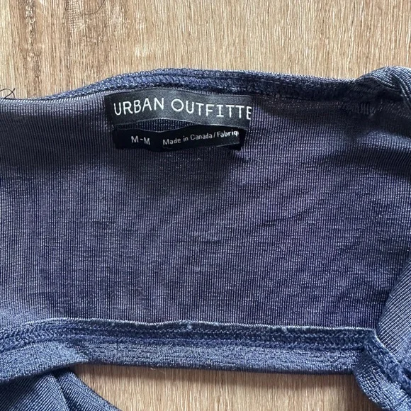 Urban Outfitters Navy Blue Glitter Triangle Top - Picture 3 of 3